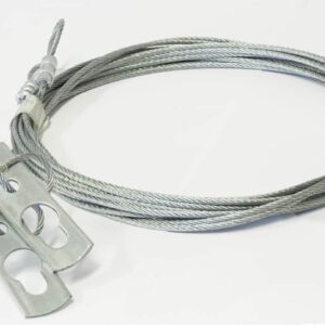 Vaier sett 3 mm à 5 meter - lås/ løkkje for strekkfjærer